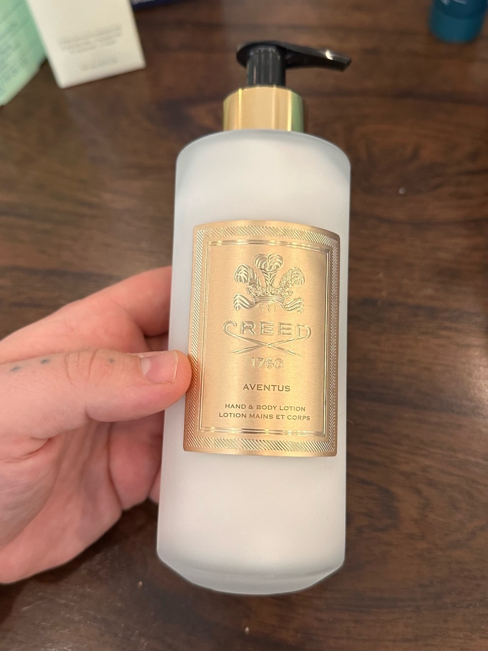 Creed Aventus Hand & Body Lotion — Frosted White